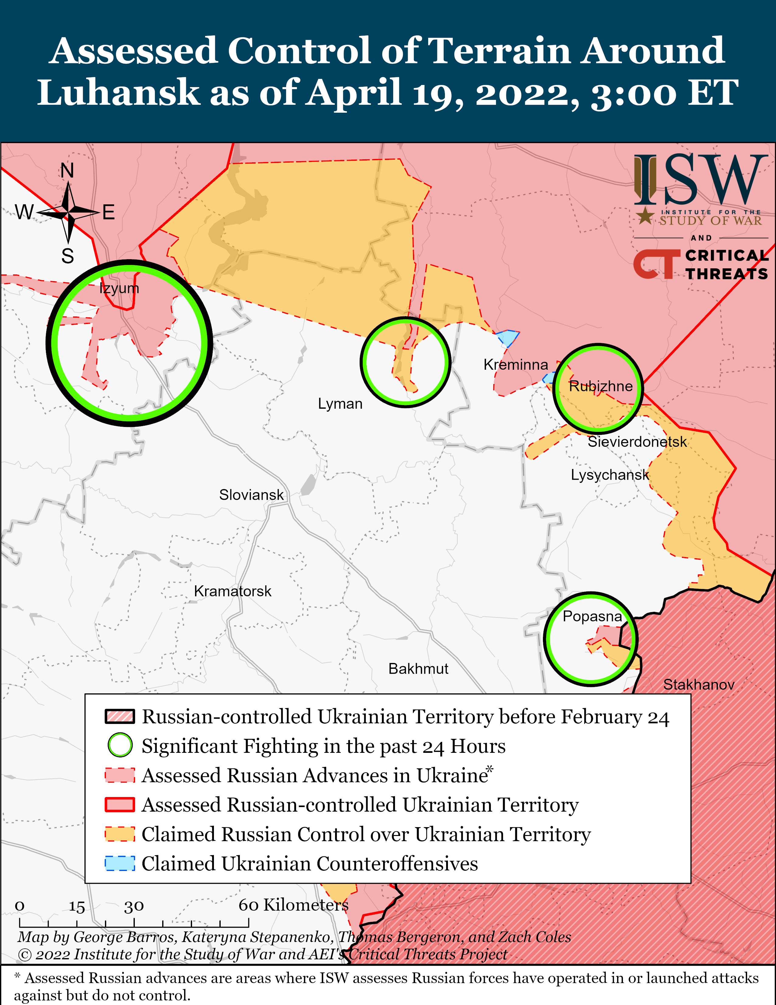 Russian Offensive Campaign Assessment April 19 Institute For The